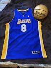 Kobe Bryant Reebok Authentic Los Angeles Lakers #8 Away Stitched Jersey 52 Blue