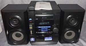 Sony MHC-RG20 HCD HiFi Component System 3 CD Dual Tape AM FM Stereo 2 Speakers