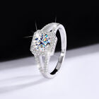 S925 Sterling Silver with D Color VVS Moissanite Rings Women Wedding Ring MSJ021