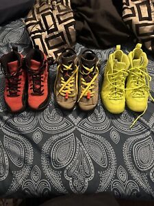 Nike Air Jordan Retro 12 , Travis Scott 6s, Nike foamposite Size 6.5 Lot Of 3