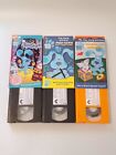 Lot Of 3 Blues Clues VHS Tapes Bluestock ~ Rhythm Blue ~ Playtime w/ Periwinkle
