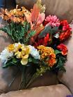 Mixed Lot Artificial Flowers Bloom Room Decorations Variety Crafts Fall Floral