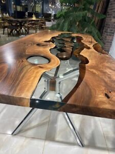 Live Edge Table Dining Table Resin Coffee Table Living Room Table Home Decor