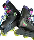 In-line Skates Rollerblades Excell Size 9-9.5 Vintage 90's Green Purple