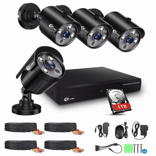 XVIM 1080P CCTV Security Camera System Outdoor 8CH DVR Night Vision Camera Kit