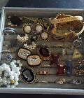 Mixed jewelry lot  vintage   Costume   W/sterling