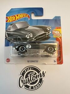 Hot Wheels '62 Corvette Gray 216/250 2023 Then and Now Short Card