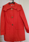 Coach Women's Long Cotton Bonnie Coat Jacket with Hood Red Size S/P  Pre-owned
