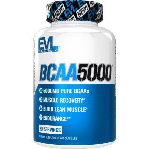 EVL BCAA5000 240ct, Branched Chain Amino Acids, Muscle Building, Endurance