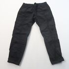Eddie Bauer Womens Pull On Cargo Pants Size 12 Black Cotton Stretch Casual
