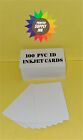 100 Inkjet PVC ID Cards - For Epson & Canon Inkjet Printers Gafetes carnets