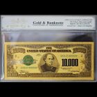 Gold 1928 $10000 Ten Thousand Dollars Banknote Collectible with Bag & Certificat