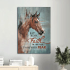 Jesus Poster Beautiful horse painting, Blue background Poster Gift for Christ...