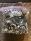 Large Lot Of Assorted Watches Analog Digital Fitbits Swiss Fossil Repair As Is