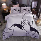 Cover your head think 3D Print Duvet Quilt Doona Covers Pillow Case Bedding Sets