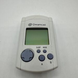 Sega Dreamcast Visual Memory Unit VMU White Memory Card HKT-7000 Tested Works✅