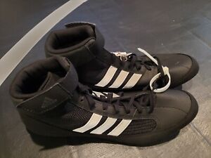 Brand New Adidas HVC Lutte Black/White Wrestling Shoes Size 11.5