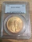 1922 st Gaudens $20 gold coin PCGS MS65