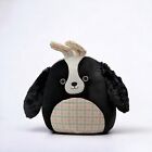 Squishmallows Rare 12 inch Nathaniel The Black Dog With Bunny Ears Plush