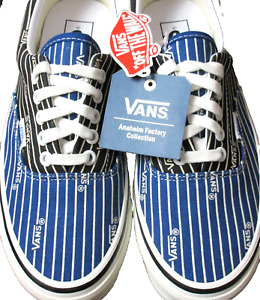 Vans Men's Era 95 Dx OG Stripes Anaheim Factory Black Blue shoes Size 8 NIB