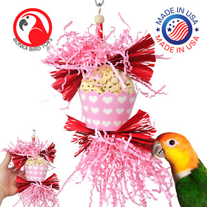 Bonka Bird Toys 1000 Sola Love Parrot Valentine Chew Forage Cage Toy Cockatiel