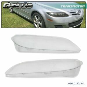 Clear Headlight Headlamp Replacement Lens Left Right Fit For 2003-2008 Mazda 6  (For: 2006 Mazda 6)