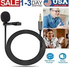 3.5mm Clip On Lavalier Lapel Microphone Hands Free Wired Condenser Mini Mic New