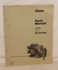 New ListingVTG ONAN Parts Manual 3.0 KW AJ RV GenSets 924-0222 9-81
