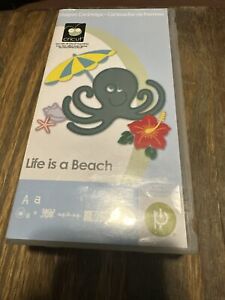 New ListingCricut Cartridge LIFE IS A BEACH Shapes - Complete w/ Box, Overlay - COMPLETE