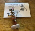 Vintage Hopi Native American Wood Kachina Warrior Mouse, Field Mouse Gos To War