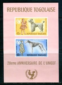 FAUNA_7811 1967 Togo dogs animals SHEET MNH