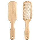 Bamboo Paddle Hair Brush, Natural Bamboo Bristles Detangling Wooden Hair