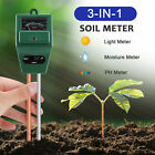 3 in 1 Soil Tester Water PH Moisture Light Test Meter Test Kit For Plant Flower