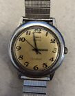 Vintage Men's RARE Silver Timex Electric Dynabeat without Date Indicator
