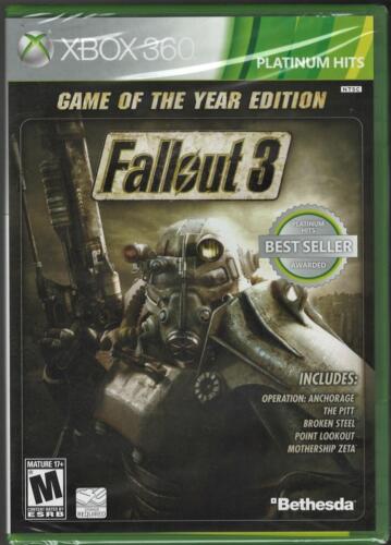 Fallout 3: Game of The Year Edition (Platinum Hits) Xbox 360 (Brand New Factory