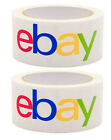 2 Rolls NEW eBay Branded Shipping Packing Tape Color Logo - 2