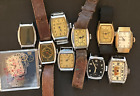 Lot of 9 Vintage Dollar Men's Watches Parts/Repair Ingersoll Waterbury Kelton