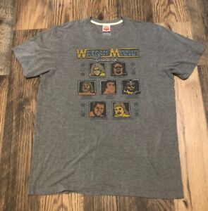 Official Homage WWE Wrestlemania legends Gray Tshirt Wrestling Andre Macho Large