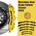 AMG Edition Car Wheels Brake Caliper Sticker Decal Logo Decoration Sport Black