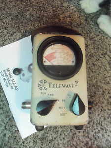 TELEWAVE 44A RF Thruline Wattmeter Watt Reading Meter / VERY NICE