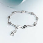 Authentic 100% 925 Sterling Silver Celestial Stars Charm Bracelet
