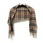 Auth Burberry's - Beige Black Red Cashmere Scarf