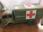 White Mustang Pressed steel Tin Litho Toy Army Red Cross Van Truck Wolverine