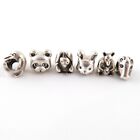 Lot of 6 Pandora Sterling Animal Charms~ Panda, Dolphin, Horse, More