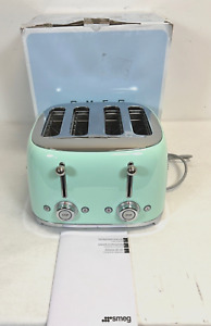Used -Smeg TSF03PGUS Pastel Green 50's Retro Style 4 Slot Toaster- FREE SHIPPING