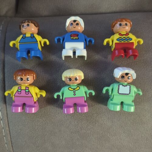 Lot of 6 Lego Toddler Duplo Figures Minifigures Boys Girls Child Children