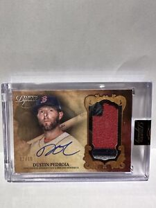 2021 Topps Dynasty Dustin Pedroia GU Jersey Patch Auto Autograph #2/10 Red Sox