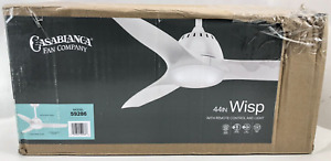 Casablanca 59286, 44 inch Ceiling Fan with ‎Remote Control in Fresh White
