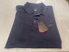 Greg Norman Golf Shirt Polo Men's Size XL Blue Play Dry Short Sleeve, New
