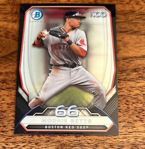 2014 Bowman Chrome Top 100 Mookie Betts! Red Sox Dodgers Rookie